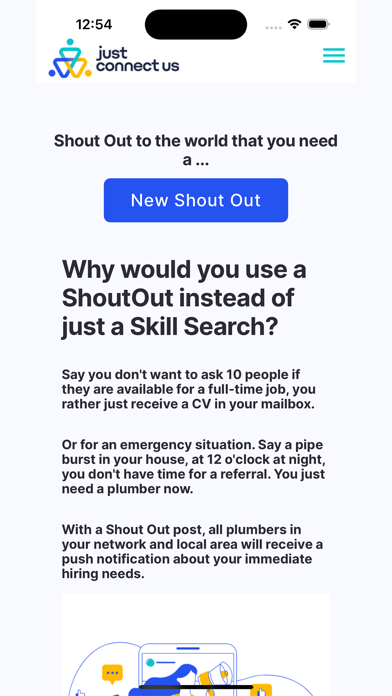 JustConnectUs Screenshot