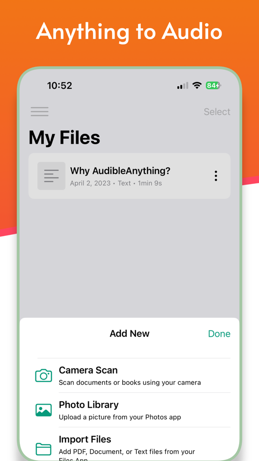 #3. AudibleAnything Text to Speech (iOS) 由: Tech Plus Beyond Inc.