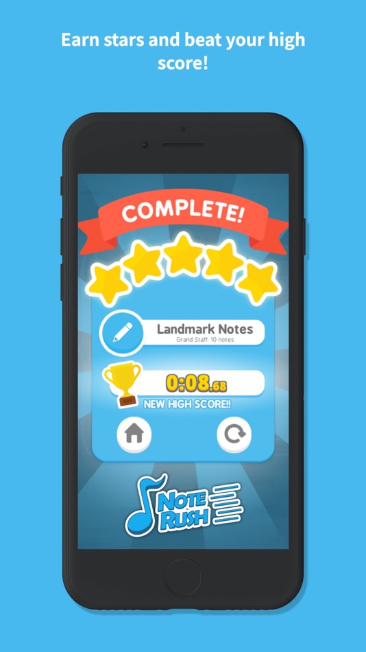 #7. Note Rush: Music Reading Game (iOS) 由: Thomas Grayston