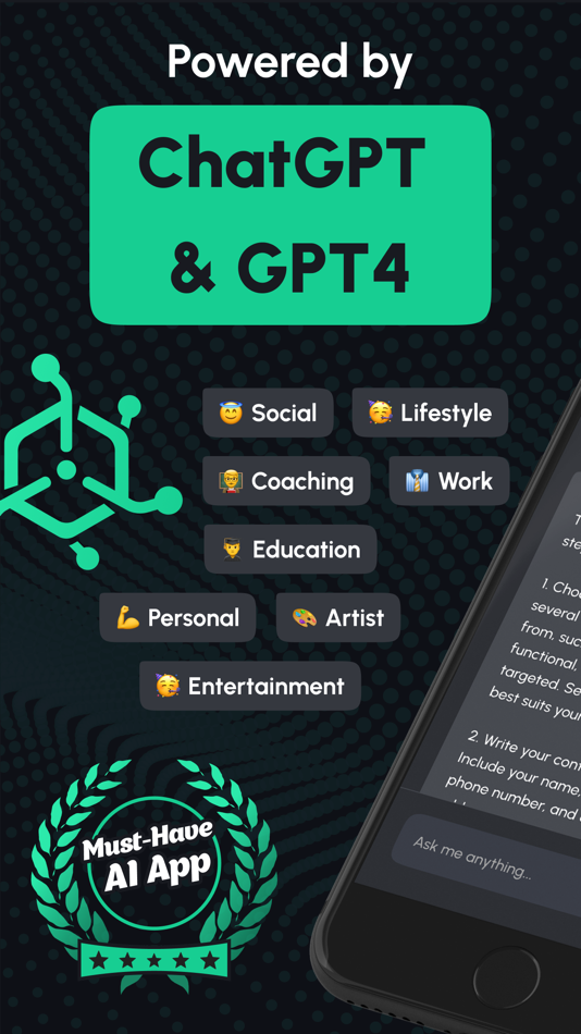 #1. AI Smart Bot・ChatBot Assistant (iOS) By: Olga Gribovskaia