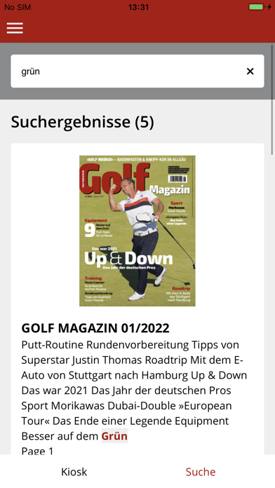 GOLF MAGAZIN Screenshot