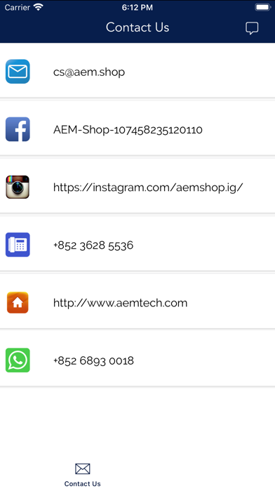 AEM TECH Screenshot