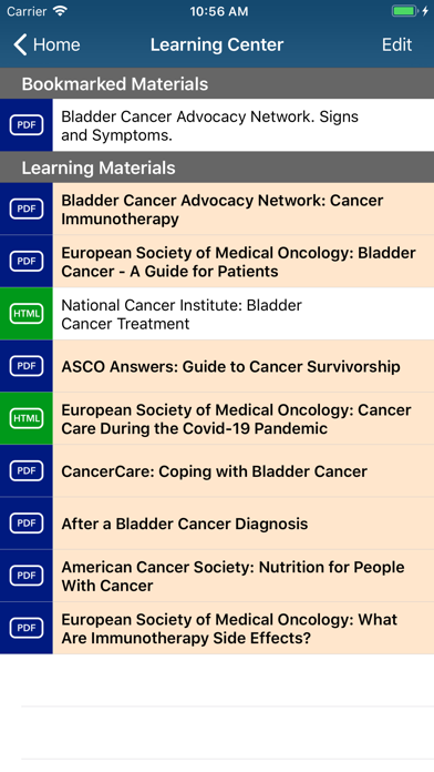 Bladder Cancer Manager Screenshot
