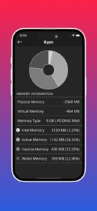 CPU Monitor - RAM,OS & Battery screenshot #3 for iPhone