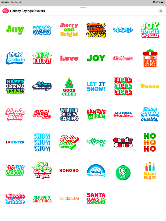 Holiday Sayings Stickers screenshot 4