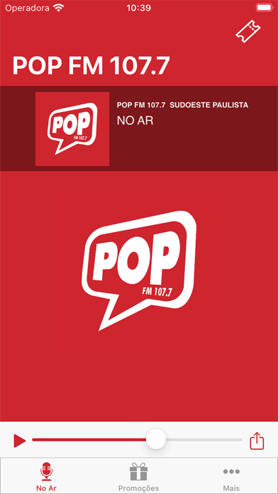 Pop FM 107.7 Screenshot