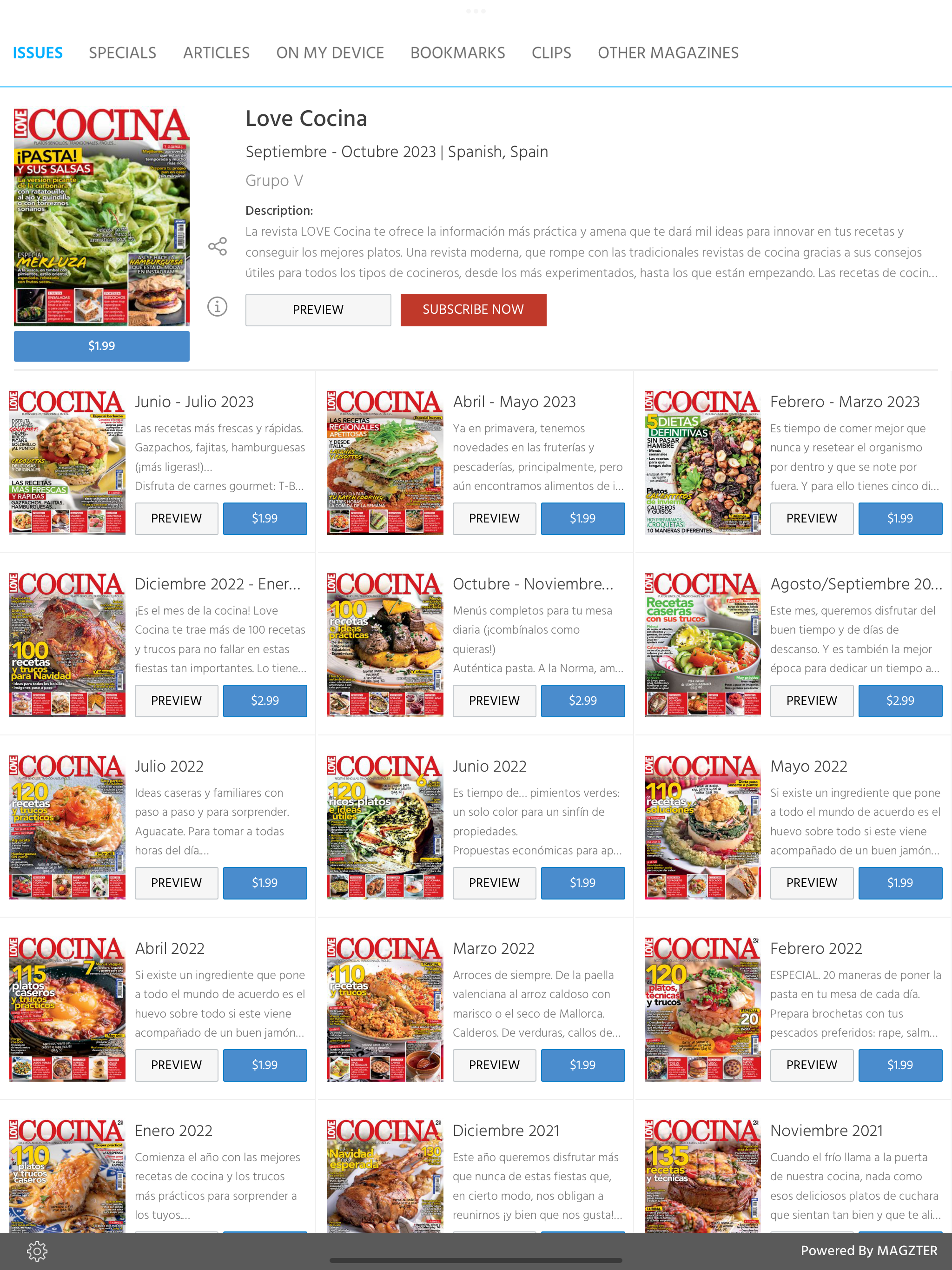 Love Cocina revista
