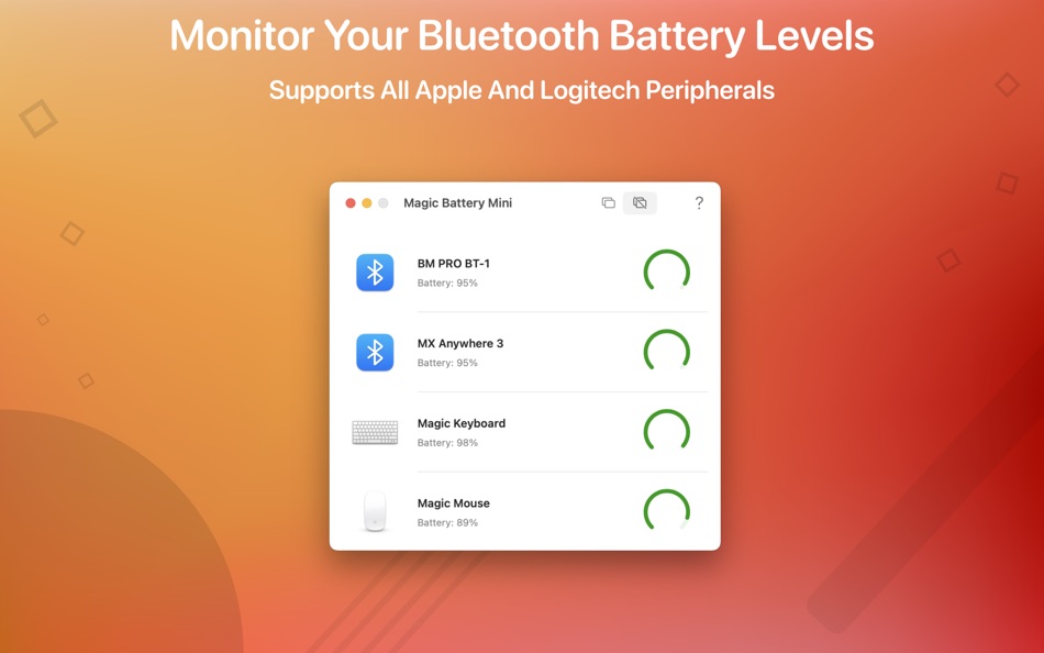 #1. Magic Battery Mini (macOS) 由: Sascha Simon