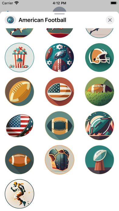 Screenshot #3 pour American Football Sticker Set