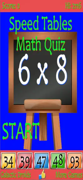 Game screenshot Speed Tables Math Quiz mod apk