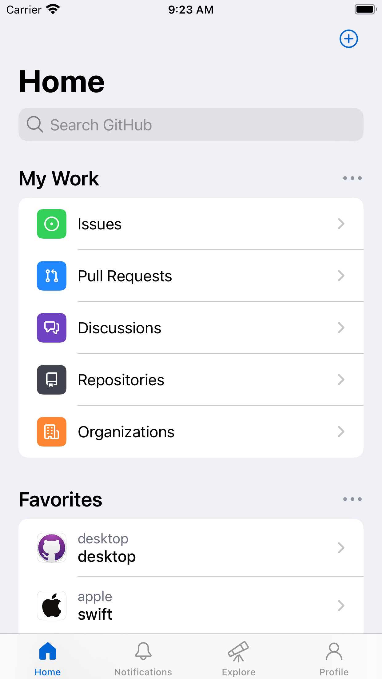 GitHub screenshot 1