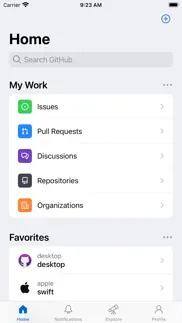 github iphone screenshot 1