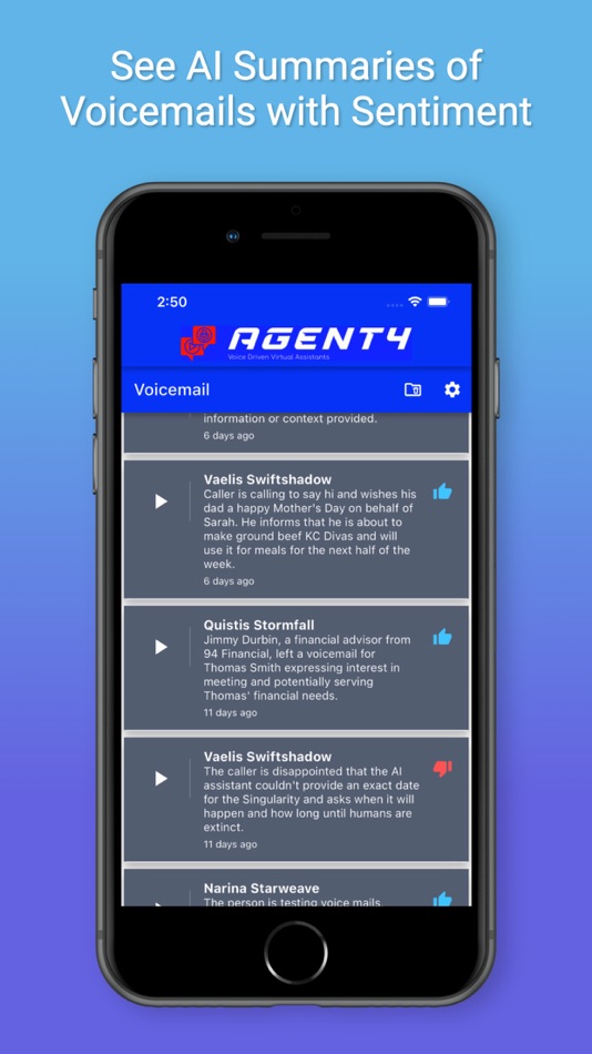 #2. Agent4: AI Voicemail Manager (iOS) 来自: Agent4 LLC