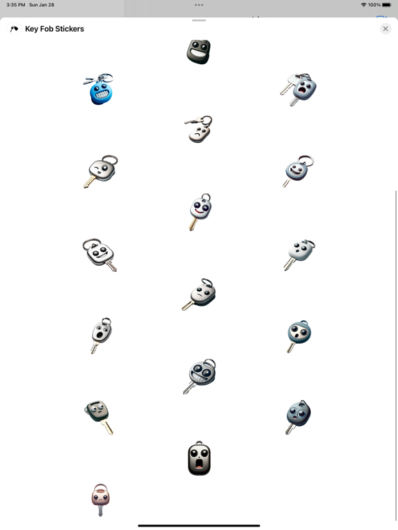 Screenshot #5 pour Key Fob Stickers