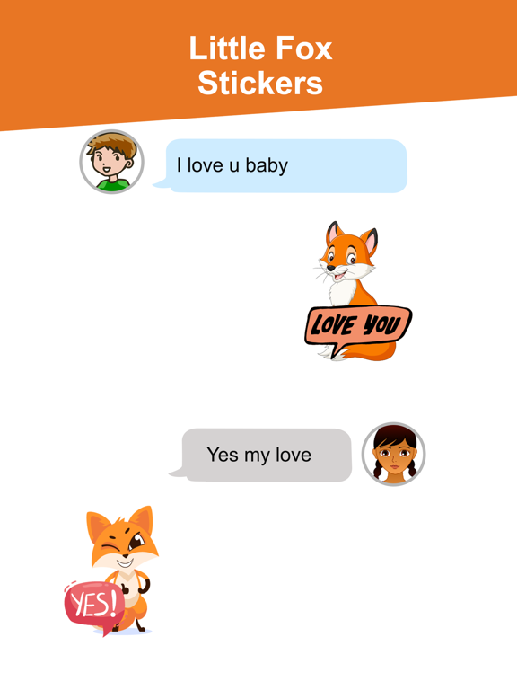 Screenshot #6 pour Little Fox Emojis