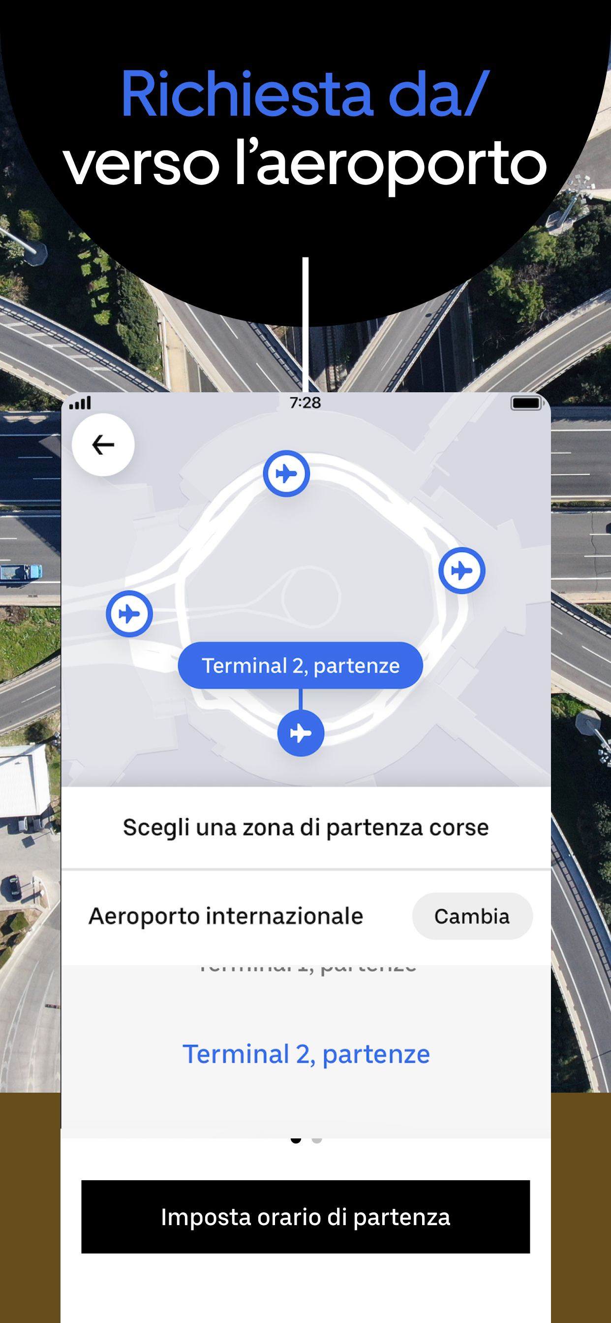 Uber - Richiedi una corsa