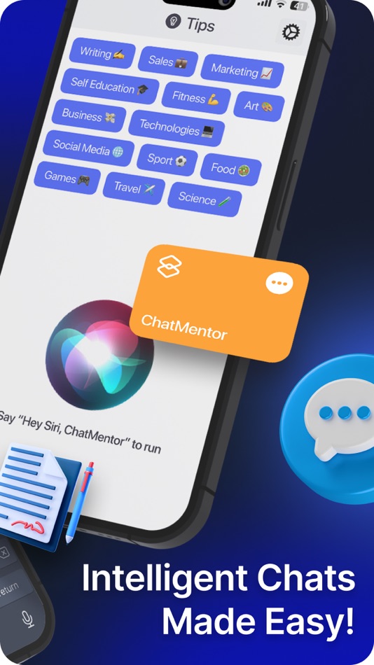 #3. ChatMentor: Smart AI Assistant (iOS) 由: Oleksandr Stepanov