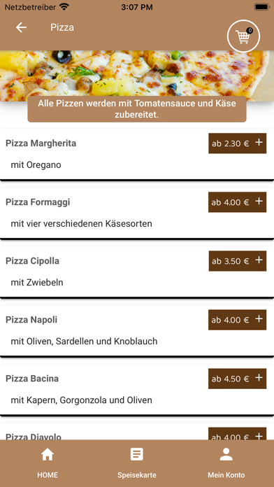 Pizzeria Funghi Screenshot