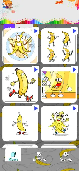 Game screenshot Shovelware Banana Coloring apk