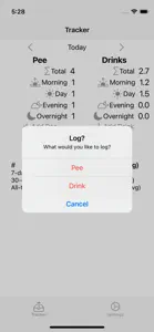 Pee Tracker screenshot #2 for iPhone