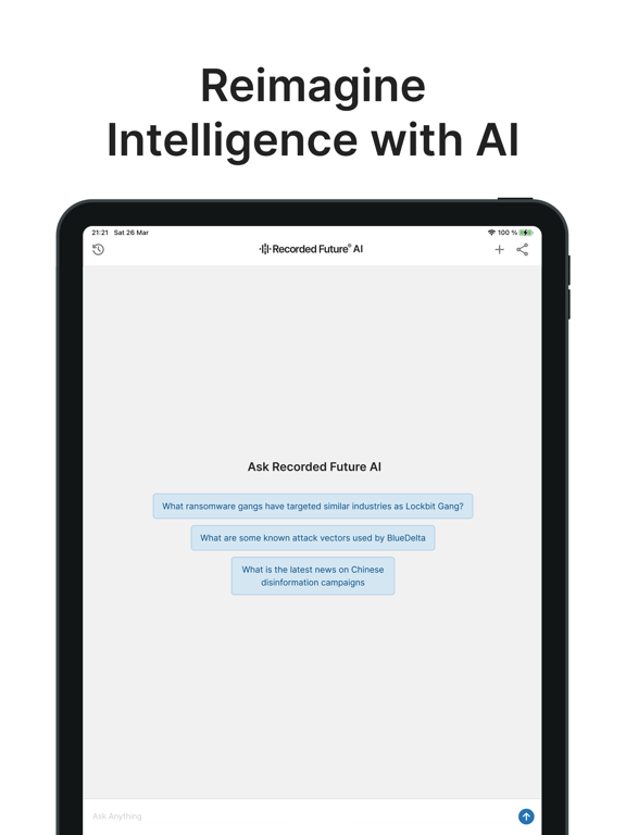 Recorded Future iPad screenshot 6 - Business app