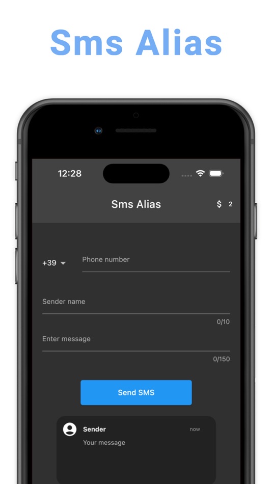 #1. Sms Alias - Choose your name (iOS) Podle: Davide Sardei