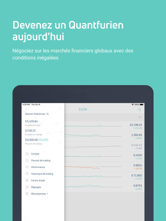 Screenshot #4 pour Quantfury: Ton Courtier Global
