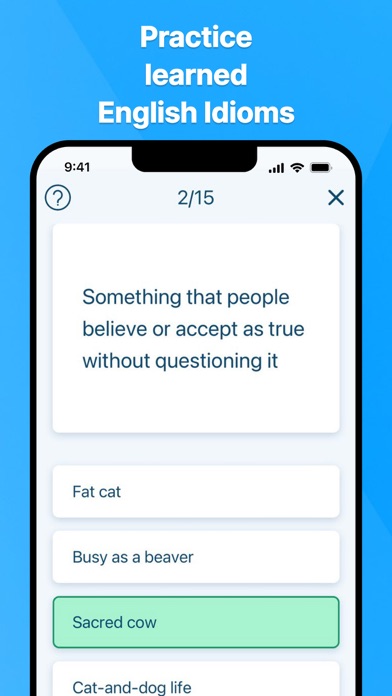 English Idioms of Dictionary Screenshot