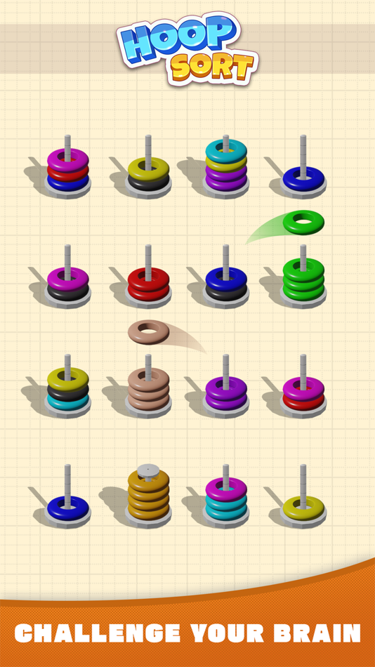 #3. Hoop Sort Puzzle - Color Ring (iOS) 由: CHIEN LE