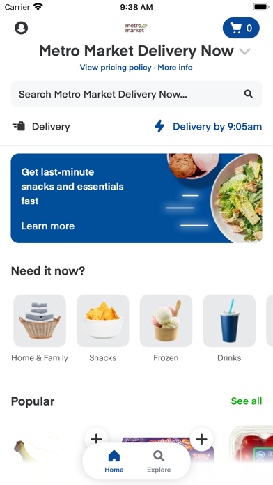 Metro Market Delivery Now Screenshot