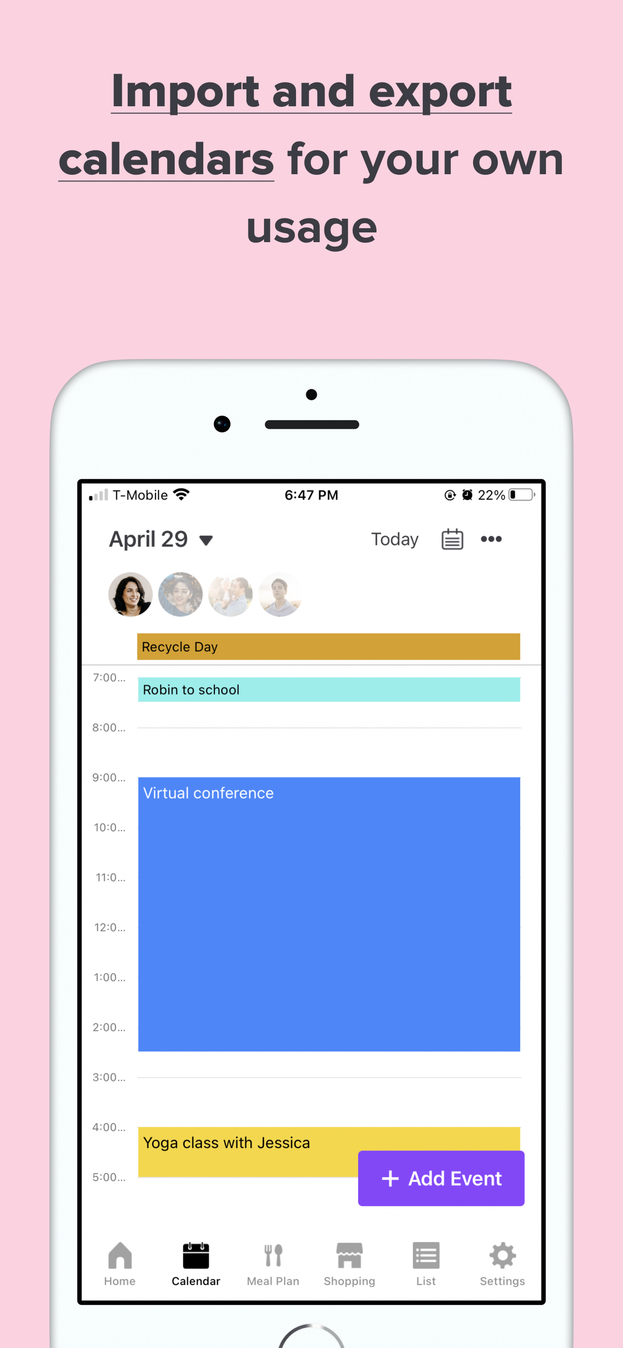 Family Daily - Organizer
