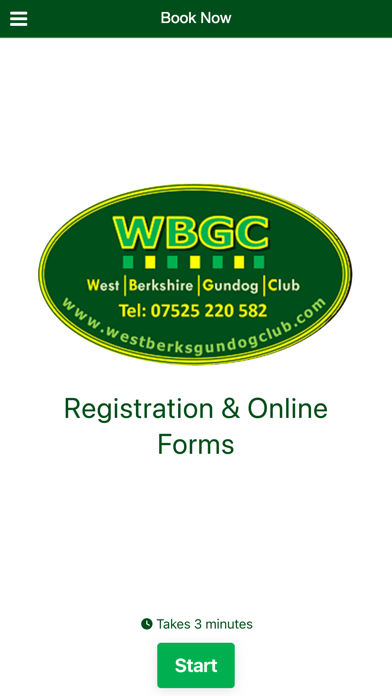 West Berkshire Gundog Club Screenshot