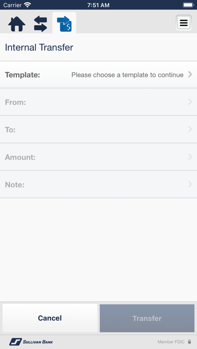 Sullivan Bank Business Banking Screenshot