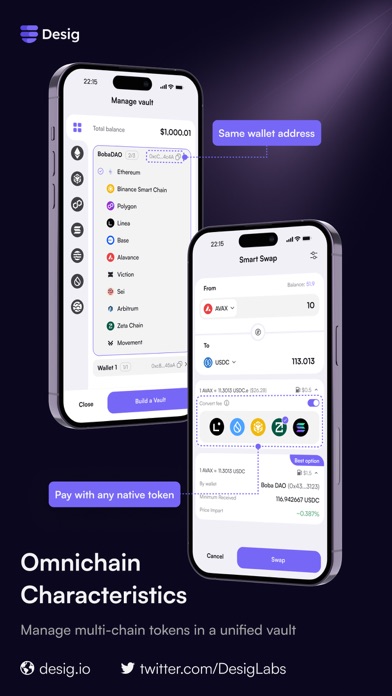 Desig Wallet Screenshot