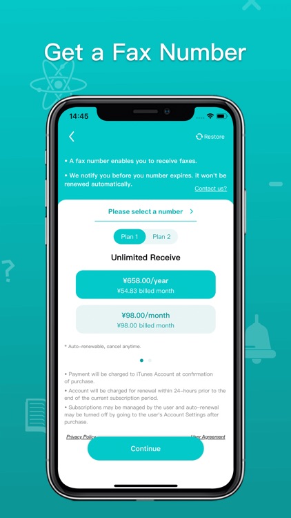 Fax Receive-receive from phone