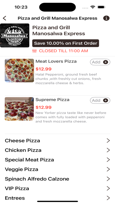 Pizza and Grill  Manosalwa Screenshot
