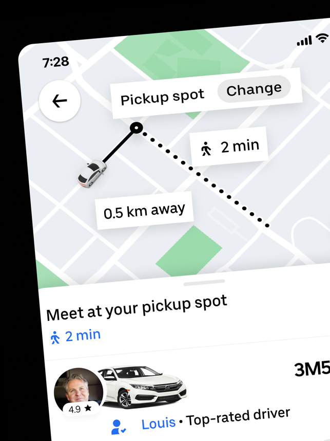 ‎Uber - Request a ride Screenshot