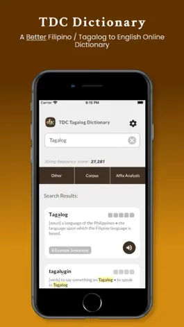 Game screenshot TDC Tagalog Dictionary mod apk