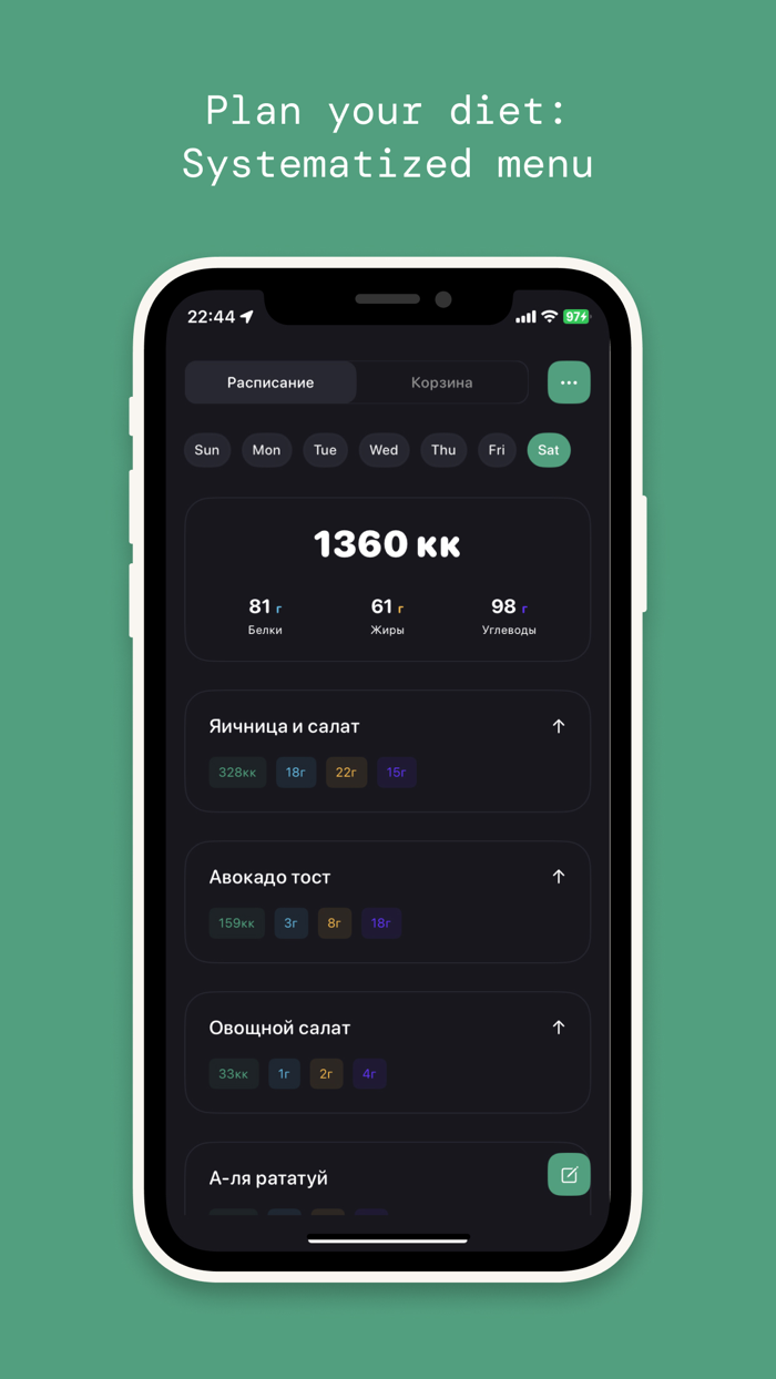 Nutritionio food basket