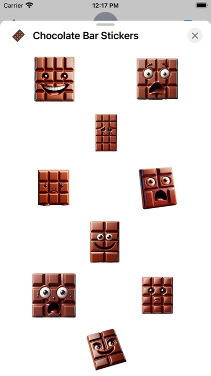 Chocolate Bar Stickers