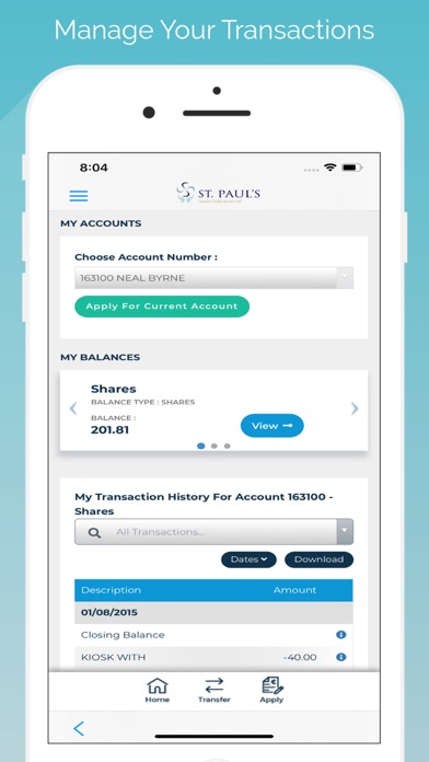 St Pauls Garda Credit Union Screenshot