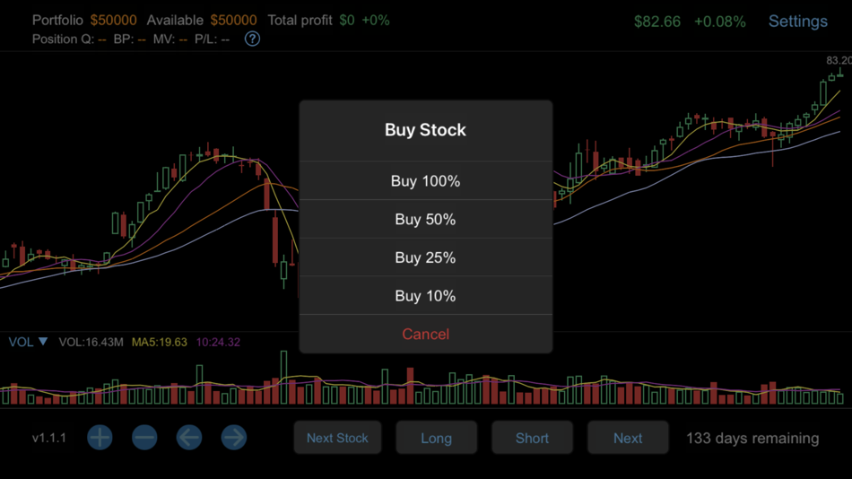 #1. Stock Trainer - Simulator (iOS) 由: 庆辉 宋