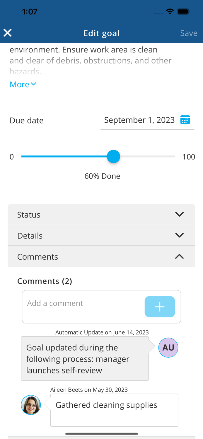 Saba TalentSpace Mobile