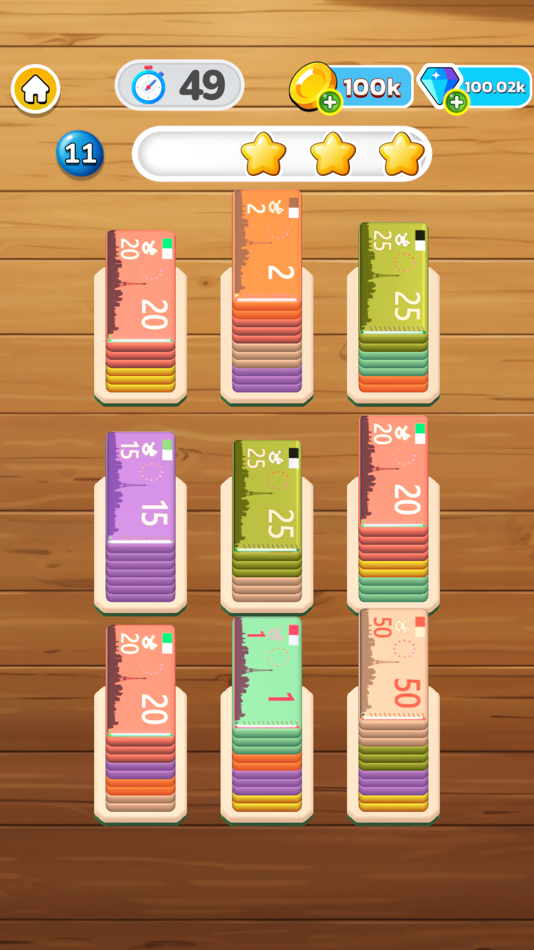 #4. Money Color Sort (iOS) 由: Rocinante Games Yazilim Ve Pazarlama Anonim Sirketi