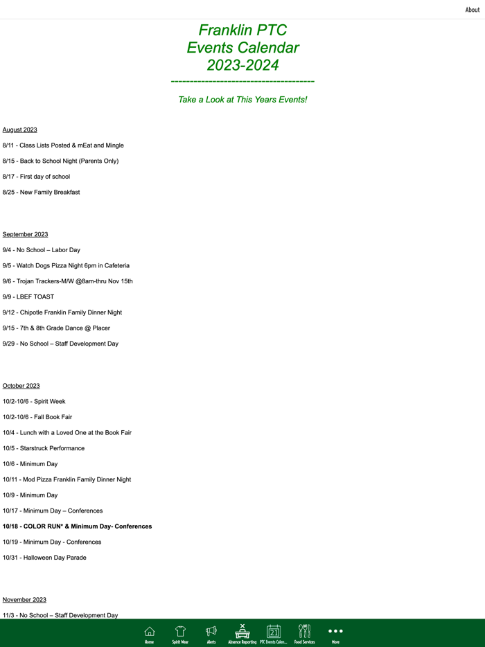 Franklin School and PTC