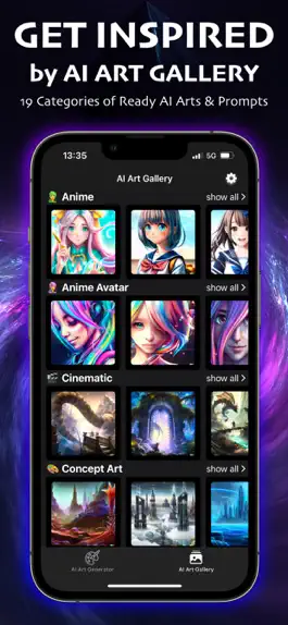 Game screenshot A.I Art Generator App apk