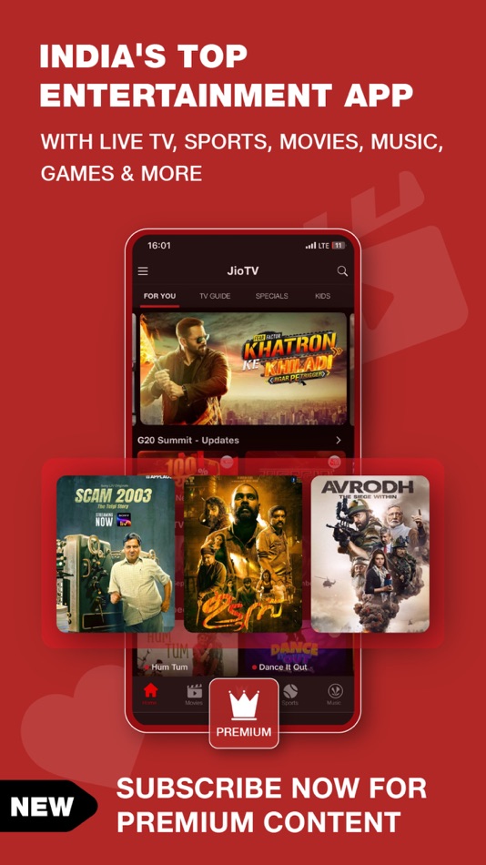 JioTV-Live TV & Catch-Up - 4.7.3 - (iOS)