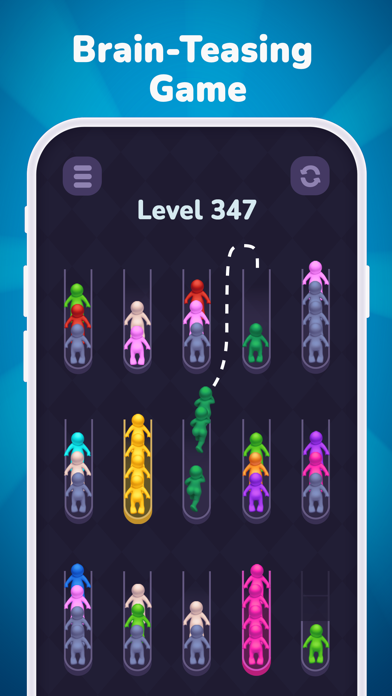 Crowd Sort - Color Puzzle Game Screenshot