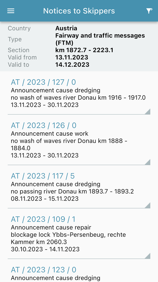 #5. DoRIS mobile (iOS) 由: via donau - Österreichische Wasserstraßen-Gesellschaft mbH