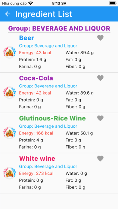 Material Nutrient Screenshot